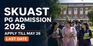 SKUAST Srinagar Begins PG Admission 2026; Apply by May 26